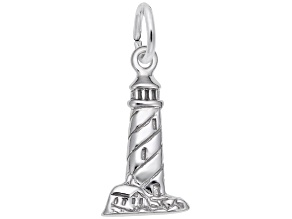 Silver Lighthouse Charm