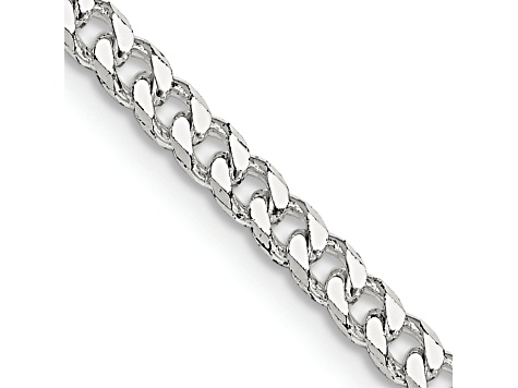 Sterling Silver Polished 3.15mm Curb Chain Necklace