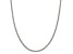 Sterling Silver Polished 3.15mm Curb Chain Necklace