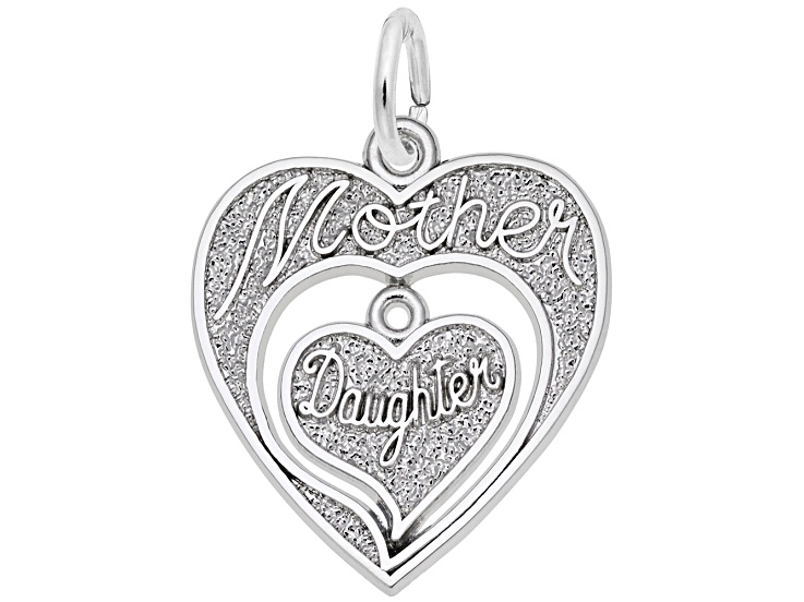 Silver Mother Daughter Charm