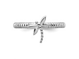 Sterling Silver Stackable Expressions Dragonfly Ring