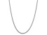 Rhodium Over Sterling Silver 2.5mm Round Spiga Chain