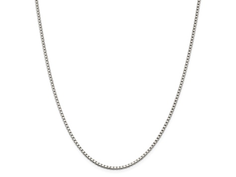 Sterling Silver 2mm Box Chain Necklace