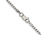 Sterling Silver 2mm Box Chain Necklace