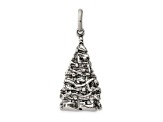 Sterling Silver Antiqued Christmas Tree Charm