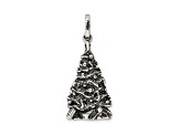 Sterling Silver Antiqued Christmas Tree Charm