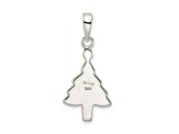 Sterling Silver Enameled Christmas Tree Pendant