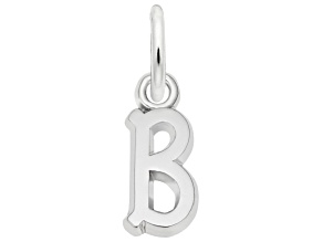 Silver Initial B Charm