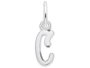 Silver Initial C Charm