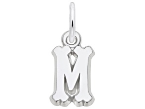 Silver Initial M Charm