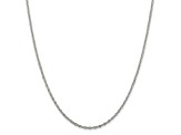 Sterling Silver 2.25mm Fancy Rolo Chain Necklace