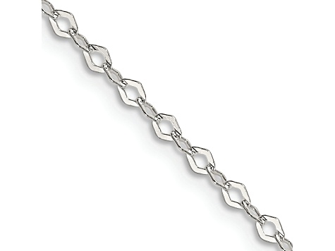 Sterling Silver 2.25mm Fancy Rolo Chain Necklace