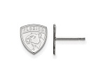 Rhodium Over Sterling Silver NHL Nashville Predators LogoArt Extra Small Post Earrings