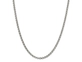 Sterling Silver 4mm Rolo Chain Necklace