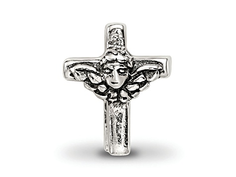 Sterling Silver Angel Cross Bead