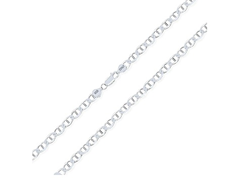 925 Sterling Silver 1.5mm Flat Marina Chain Necklace - 16