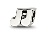 Sterling Silver Music Notes Bead
