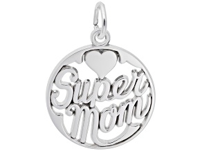 Silver Supermom Charm
