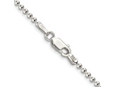 Sterling Silver 2mm Beaded Chain