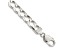 Sterling Silver 6.75mm Flat Open Curb Chain Bracelet