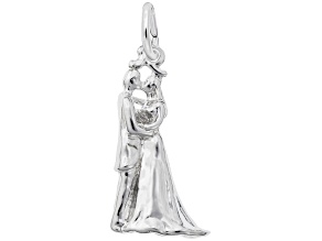 Silver Bride and Groom Charm