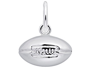 Silver Football Charm