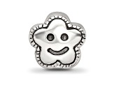 Sterling Silver Smiley Flower Bead