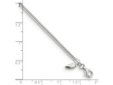 Sterling Silver Kids Round Snake Chain Bracelet With Lobster Clasp