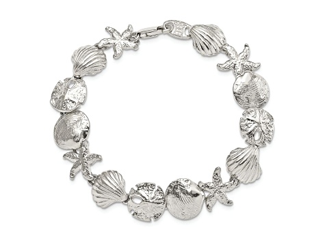 Sterling Silver Seashells Bracelet