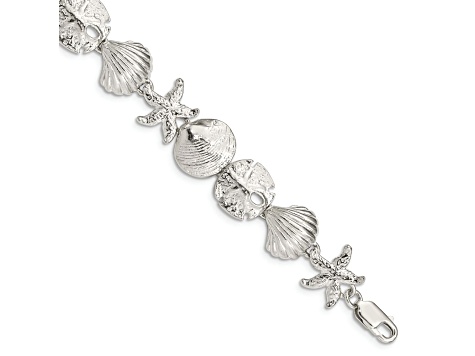 Sterling Silver Seashells Bracelet