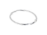 Sterling Silver 4mm X 50mm Golf Bangle