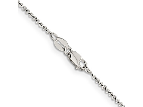 Sterling Silver Polished Rolo Chain Bracelet