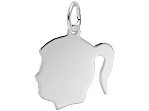 Silver Girls Head Charm