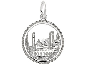 Silver Boston Skyline Charm