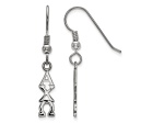 Rhodium Over Sterling Silver LogoArt Alpha Chi Omega Small Dangle Earrings