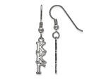 Rhodium Over Sterling Silver LogoArt Kappa Kappa Gamma Small Dangle Earrings