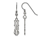 Rhodium Over Sterling Silver LogoArt Pi Beta Phi Small Dangle Earrings