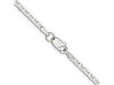 Sterling Silver 2.1mm Flat Anchor Chain Necklace