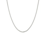 Sterling Silver 2.1mm Flat Anchor Chain Necklace