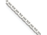 Sterling Silver 2.1mm Flat Anchor Chain Necklace