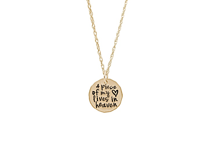 22K Gold Over Sterling Silver Piece Of My Heart Necklace Set 18 in