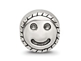 Sterling Silver Smiley Face Bead