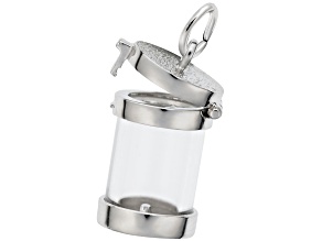 Silver Capsule Charm