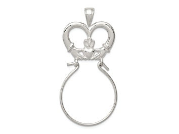 Picture of Sterling Silver Claddagh Charm Holder