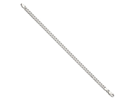 Sterling Silver 4.5mm Curb Chain Bracelet
