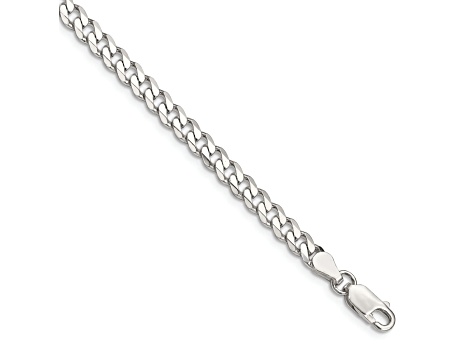 Sterling Silver 4.5mm Curb Chain Bracelet