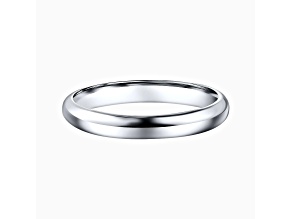 Sterling Silver Comfort Fit Wedding Band