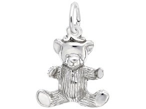 Silver Teddy Bear Charm