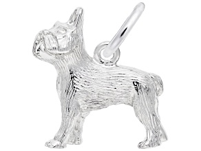 Silver French Bulldog Charm