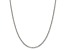 Sterling Silver 3mm Semi-solid Rolo Chain Necklace